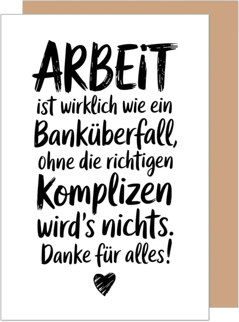 Edition Seidel AS151 afscheidskaart bedankt met envelop