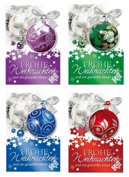 Kurt Eulzer 23-4610 cadeaulabels kerst 4 motieven