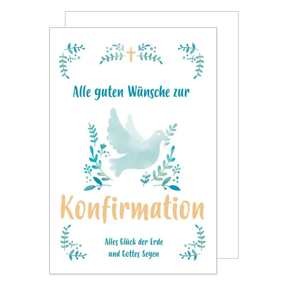 Edition Seidel KF280 confirmatiekaart duif met envelop