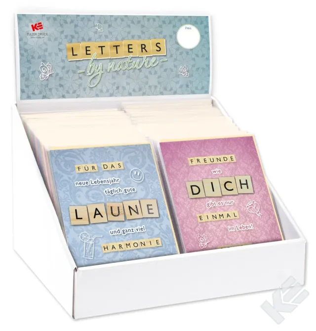 Kurt Eulzer 99-9920 Letters by Nature kaarten display 80 stuks