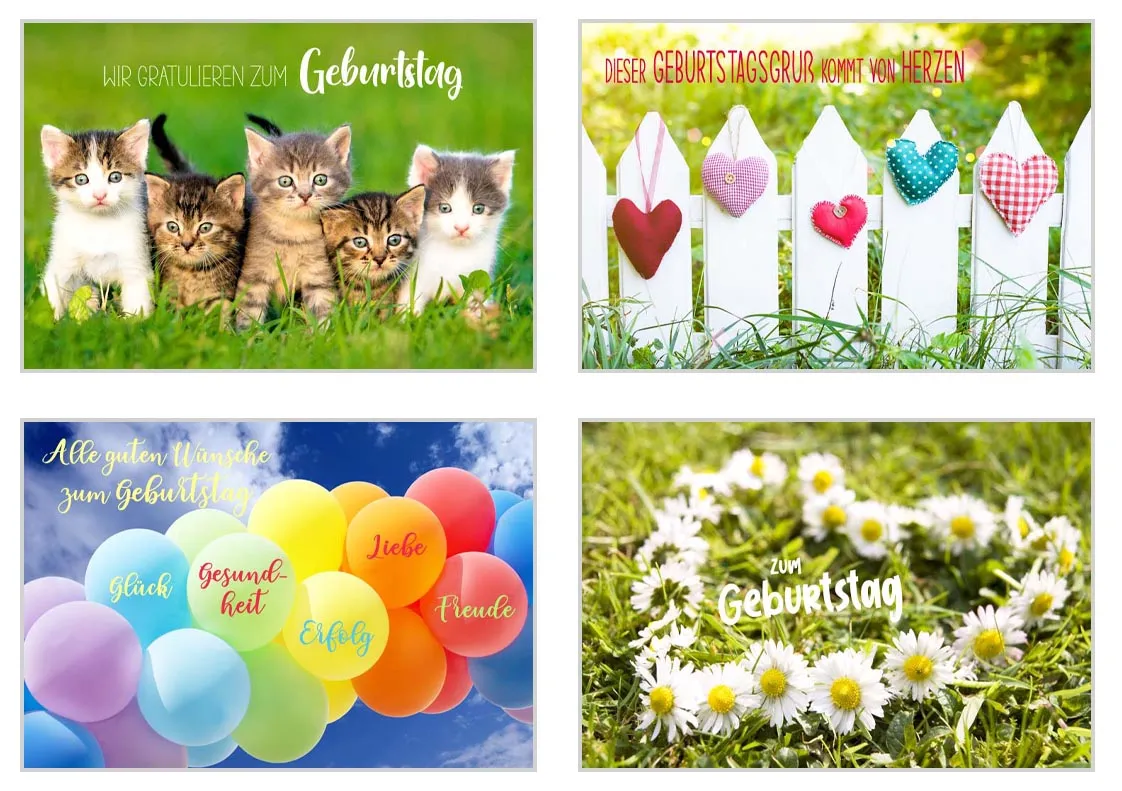 Edition Seidel SW02 verjaardagskaarten set 20 met envelop