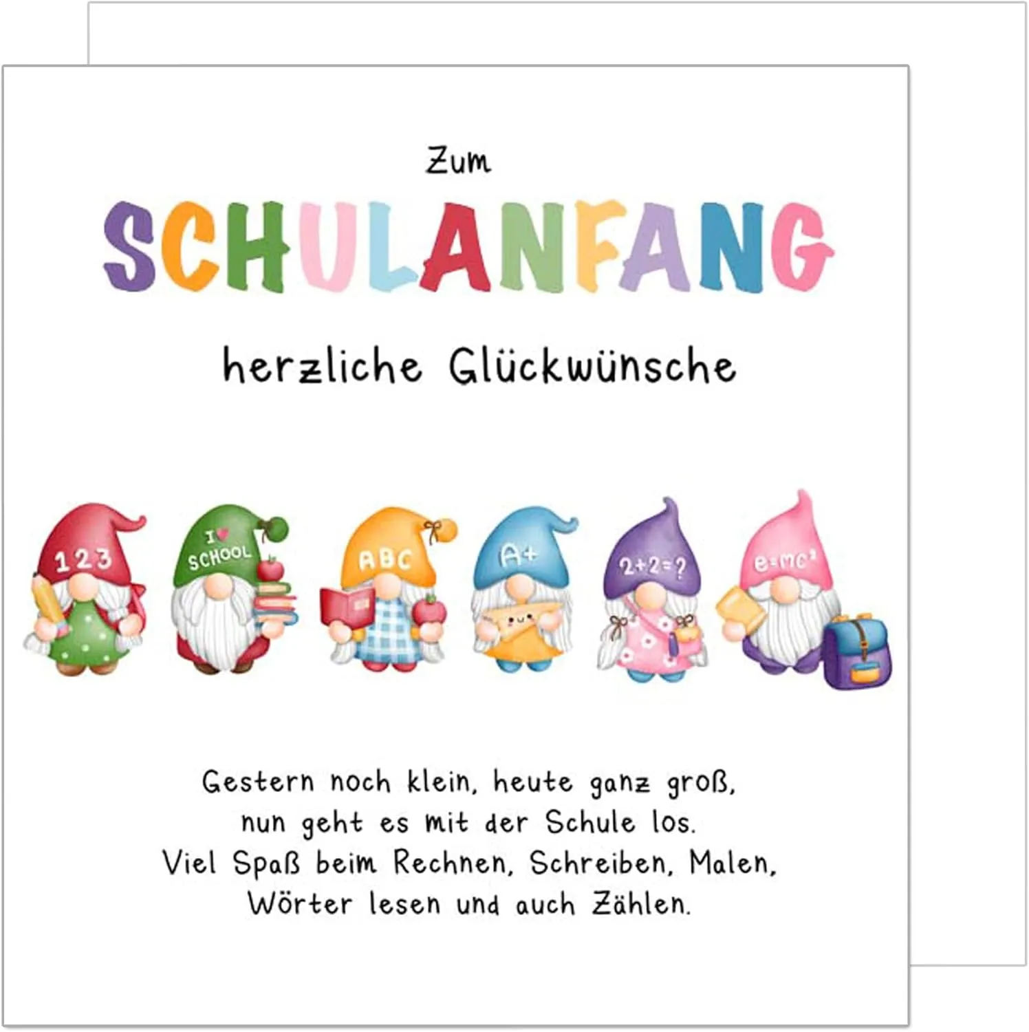 Edition Seidel Premium ESQ106 SW025 inschulingskaart 1e klas