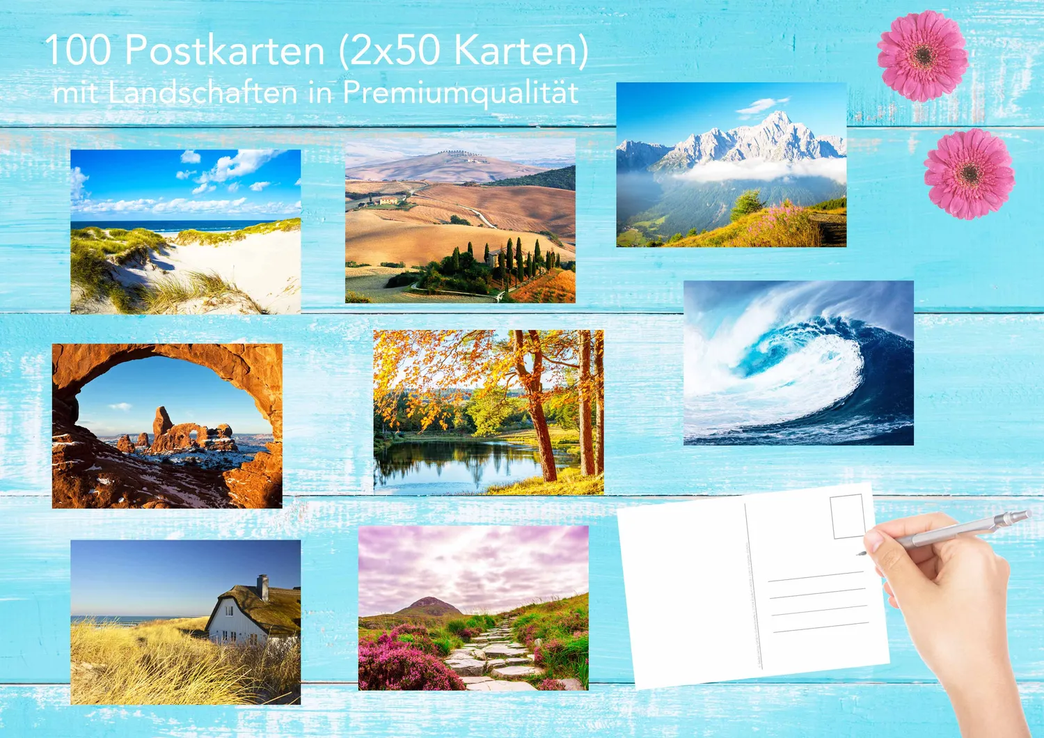 Edition Seidel 20239 landschap postkaarten set 100 natuur