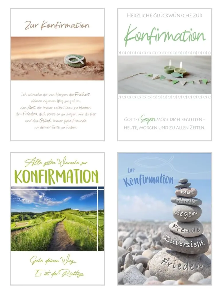 Edition Seidel 22365 belijdeniskaarten 12 stuks met envelop