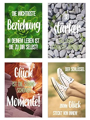 Edition Seidel Leben Momente postkaarten 40 stuks spreuken