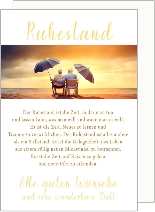 Edition Seidel R132 SW024 pensioenkaart afscheid rente met envelop