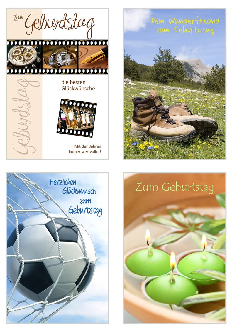 Edition Seidel 20047 verjaardagskaarten set 20 met envelop