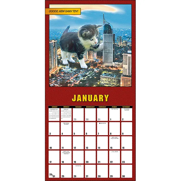 Sellers Publishing Catzilla 2027 wandkalender katten