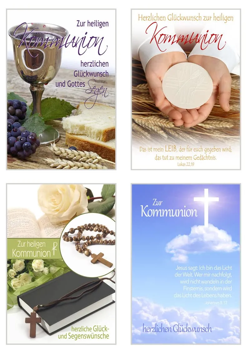 Edition Seidel communiekaarten set 12 stuks met enveloppen