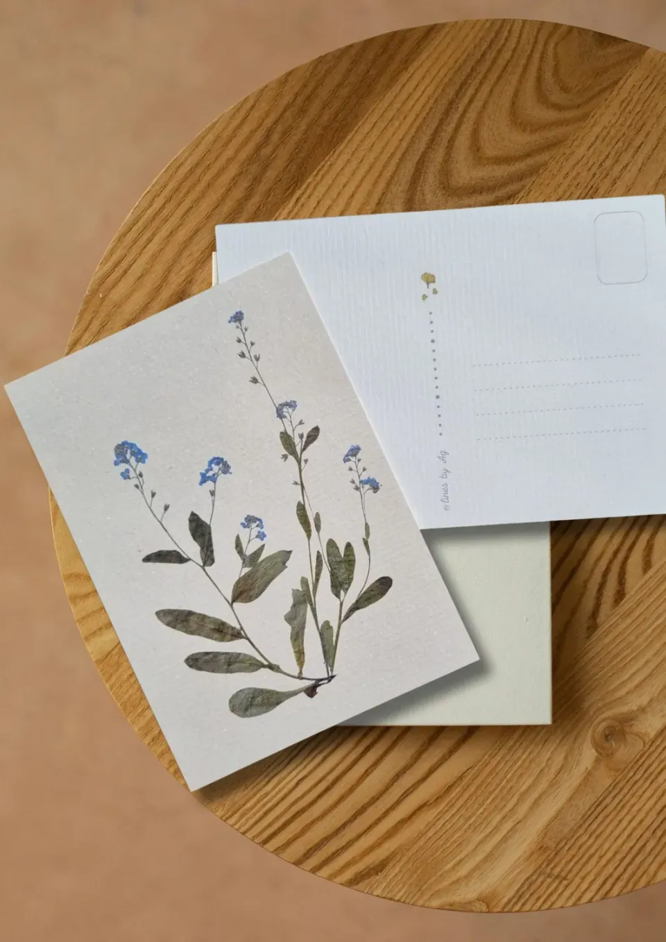 Blad & Beeld Vergeet-me-niet kaart bloemen