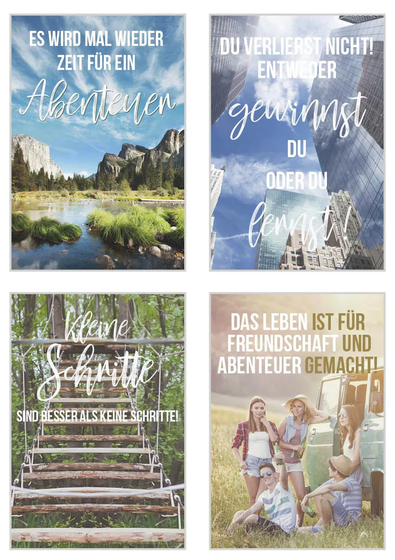 Edition Seidel Leben & Momente 20056 postkaarten set 20 spreuk