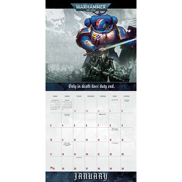 Sellers Publishing Warhammer 40.000 2027 wandkalender War