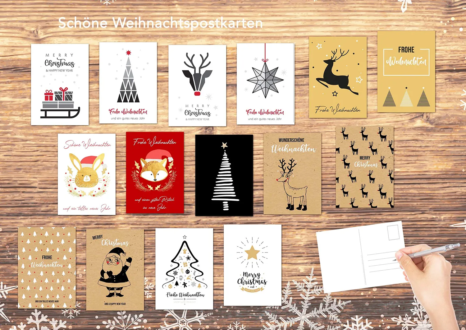 Edition Seidel 20668 kerst ansichtkaarten 30 stuks 15 motieven