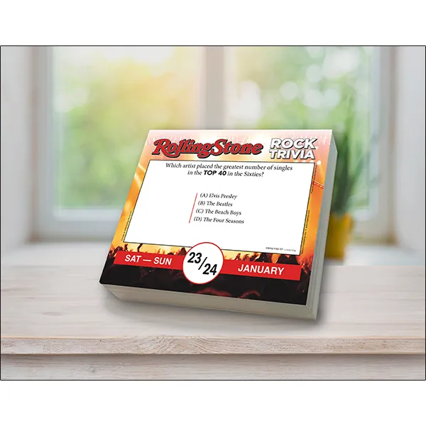 Rolling Stone Rock Trivia 2027 scheurkalender rockquiz