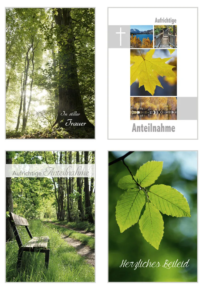 Edition Seidel rouwkaarten set 40 met envelop ingetogen