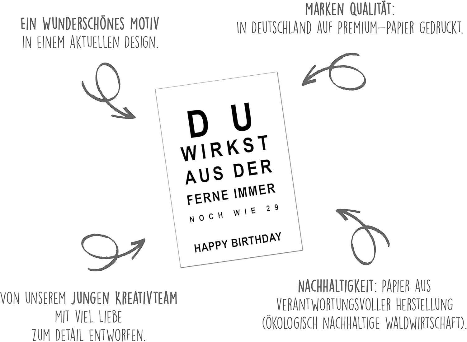 Edition Seidel G3391 SW023 verjaardagskaart met envelop happy birthday