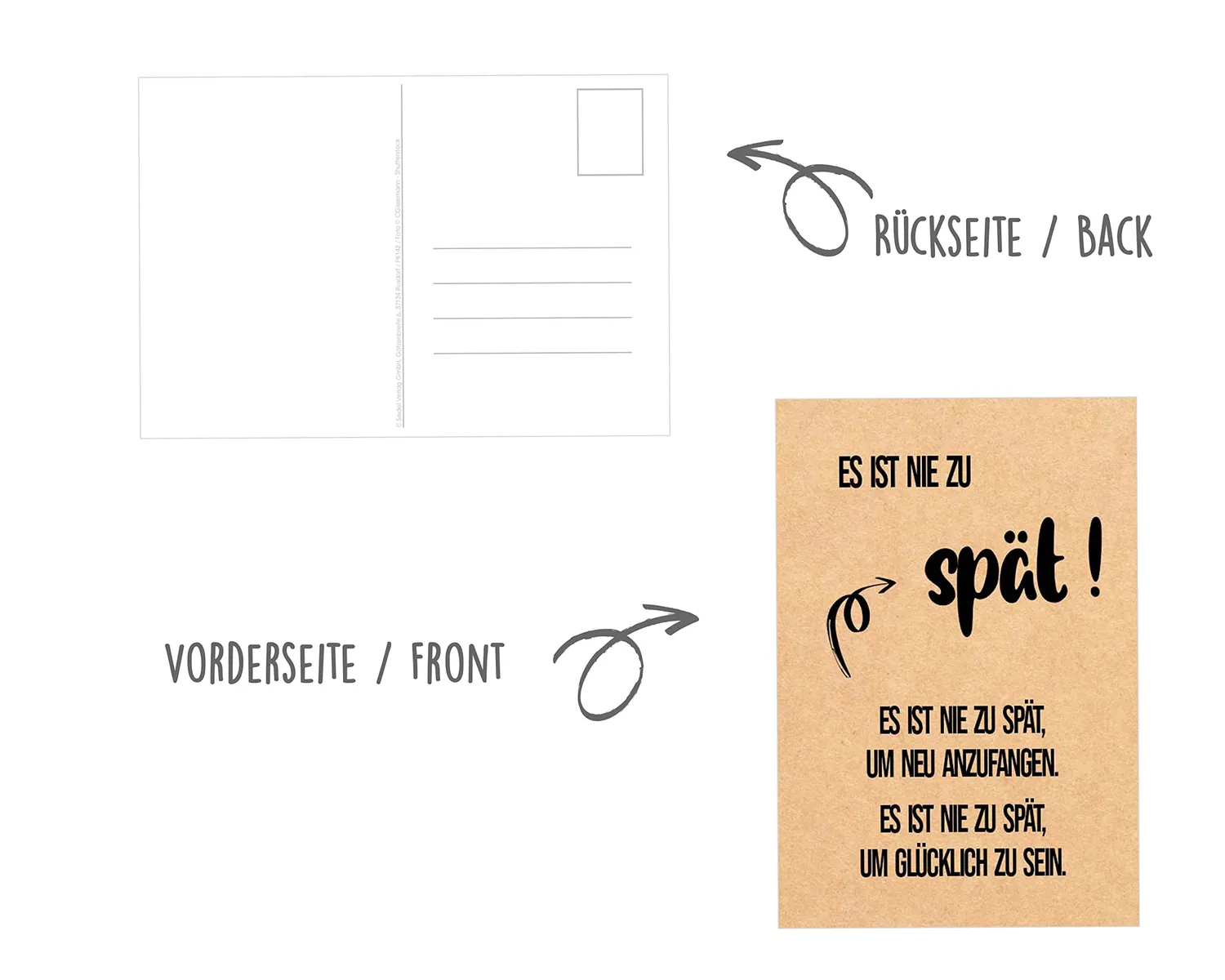 Edition Seidel Leben Momente SW02 Postkaarten 36 stuks Kraft