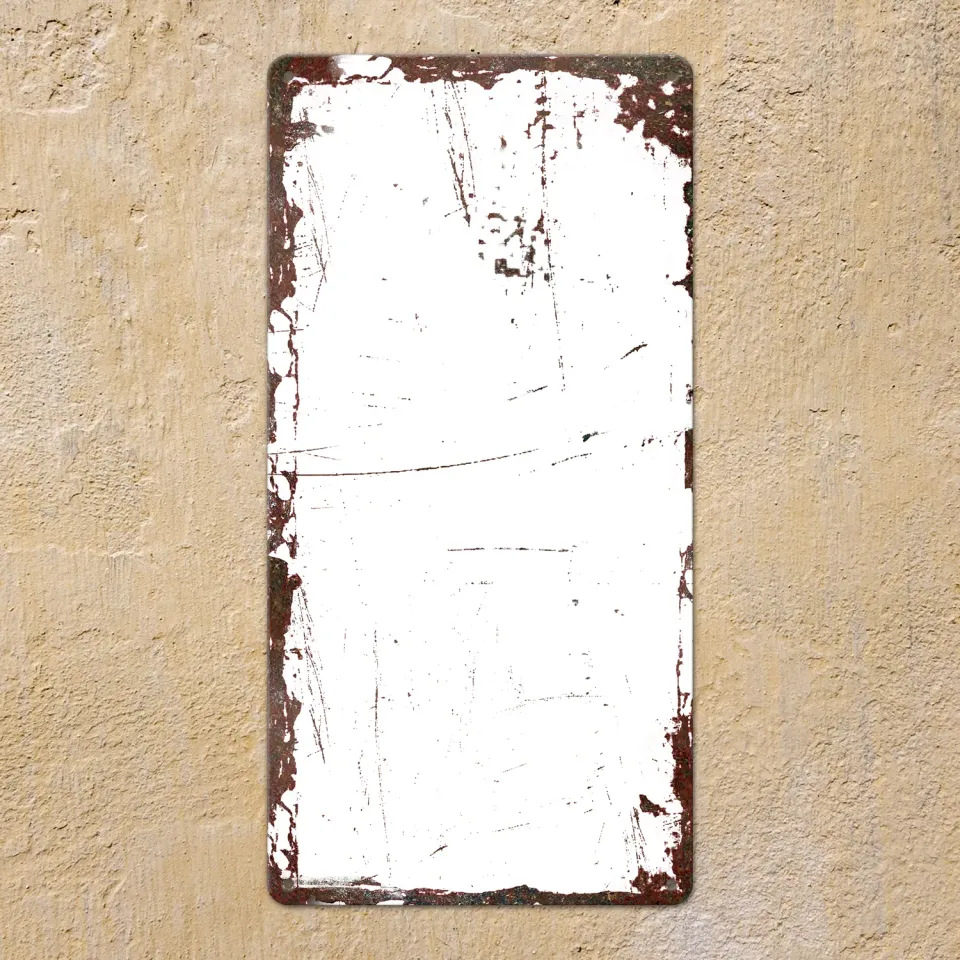 Gozi Roest Extreem metalen bord 20x40cm personaliseerbaar