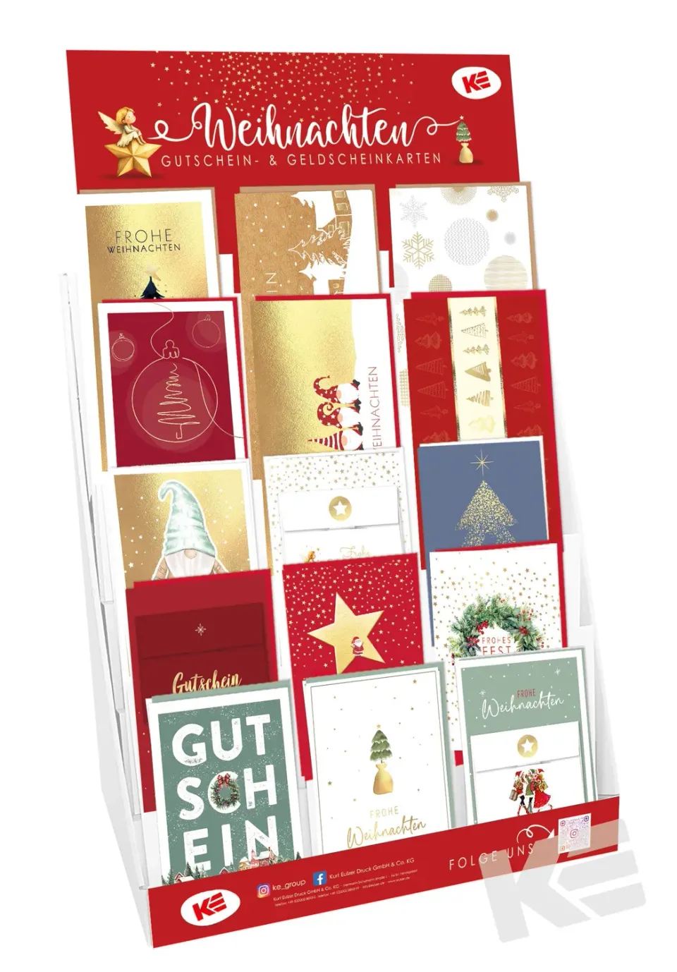 Kurt Eulzer 99-2318 display geld- en wenskaarten 15 motieven