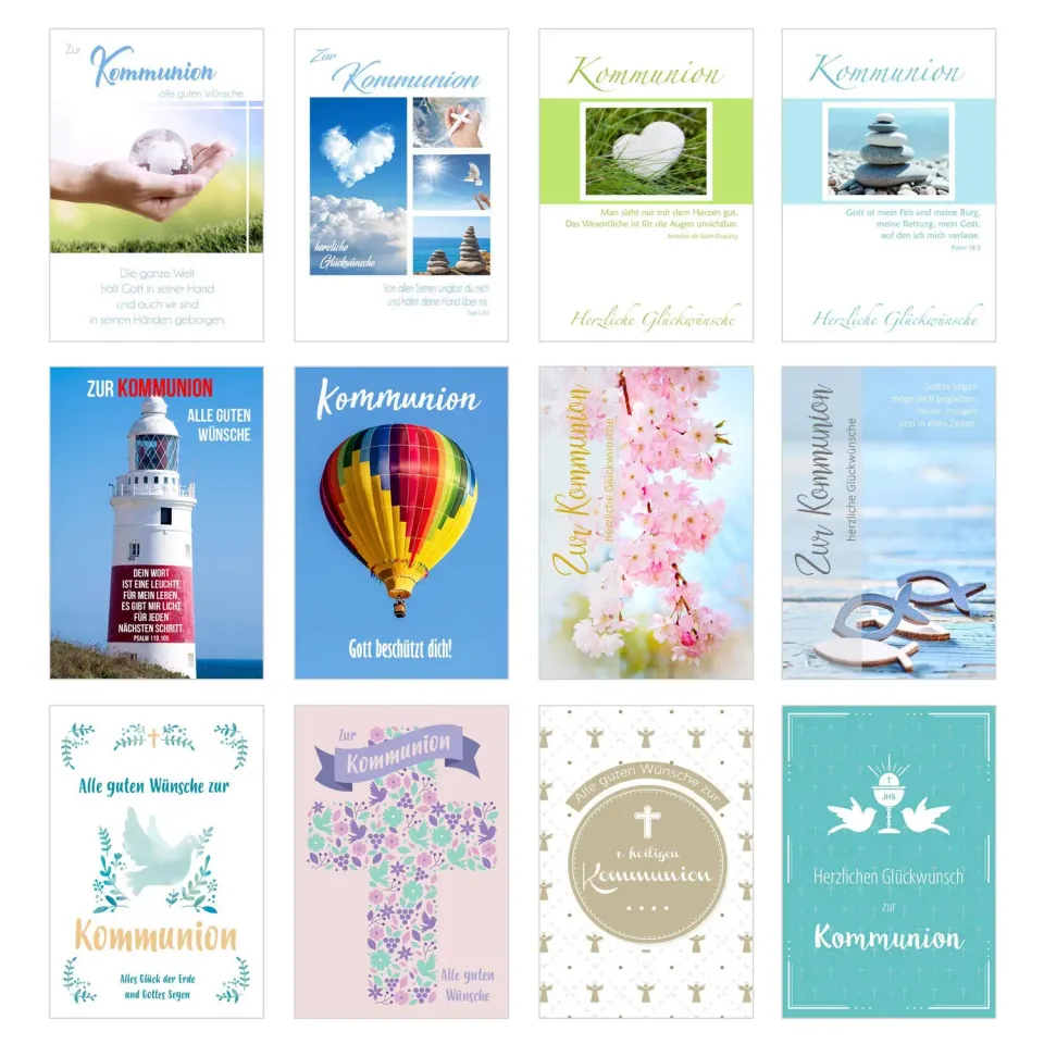 Edition Seidel 20515 communiekaarten set 12 stuks premium