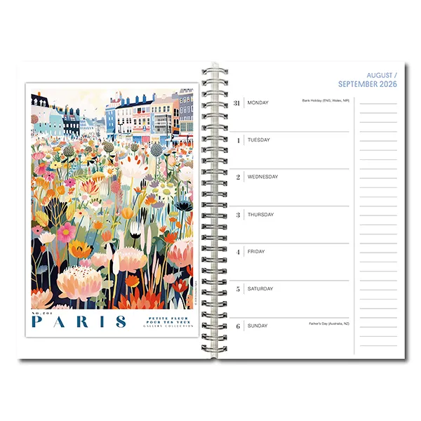 Sellers Publishing Flower Markets 2027 weekplanner bloemen