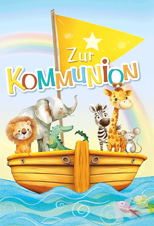 Kurt Eulzer 12-1091 communiekaart Ark dieren 3D