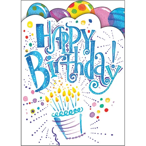 Sellers Publishing Birthday B4894A verjaardagskaart 6 stuks