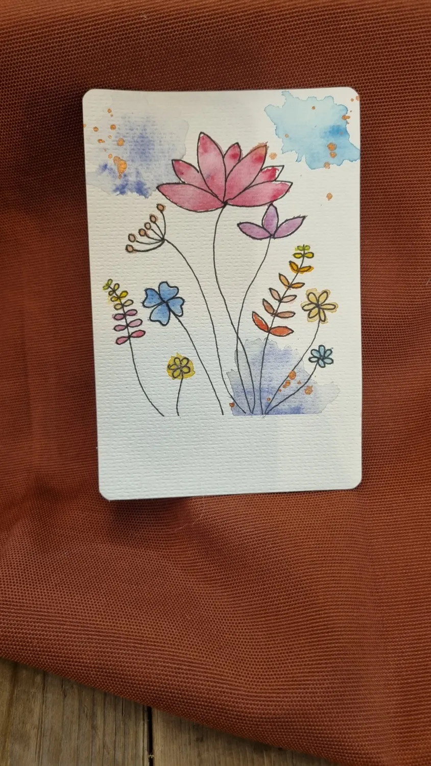 Blad & Beeld Aquarelkaarten & Boekenleggers workshop