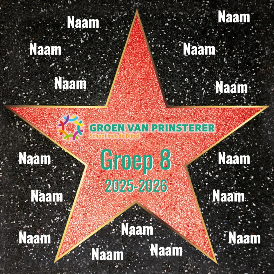Gozi Groen van Prinsterer stoeptegel template persoonlijk