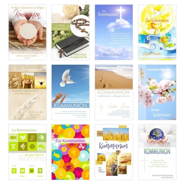 Edition Seidel communiekaarten 20173 set 24 stuks mix