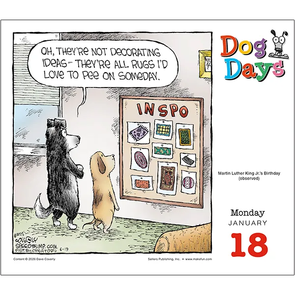Sellers Publishing Dog Days 2027 dagkalender honden