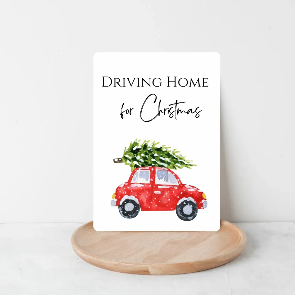 Lilly Braun Driving Home 5031 kerstkaart