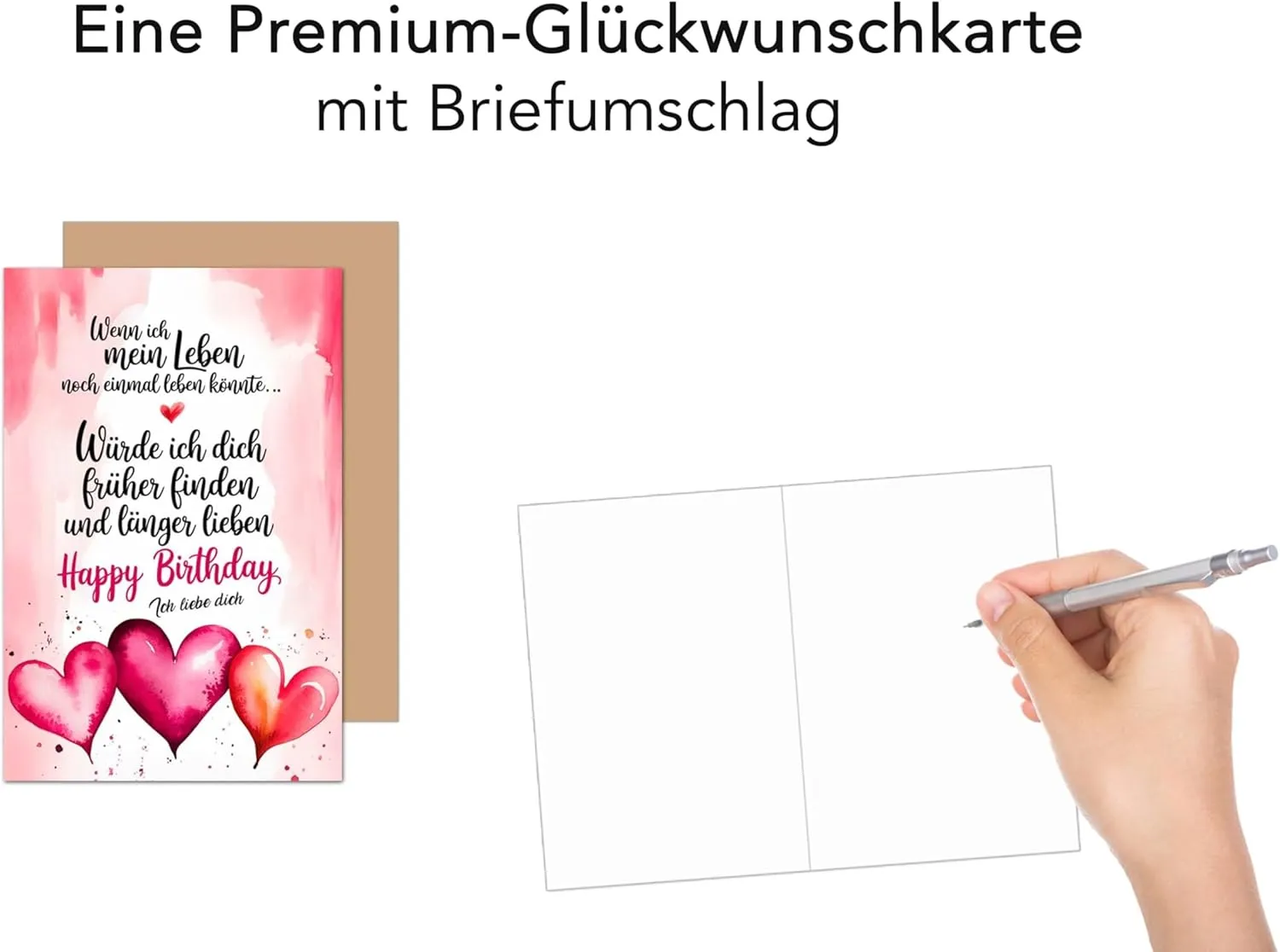 Edition Seidel Premium verjaardagskaart G3619 SW024 ballon met envelop
