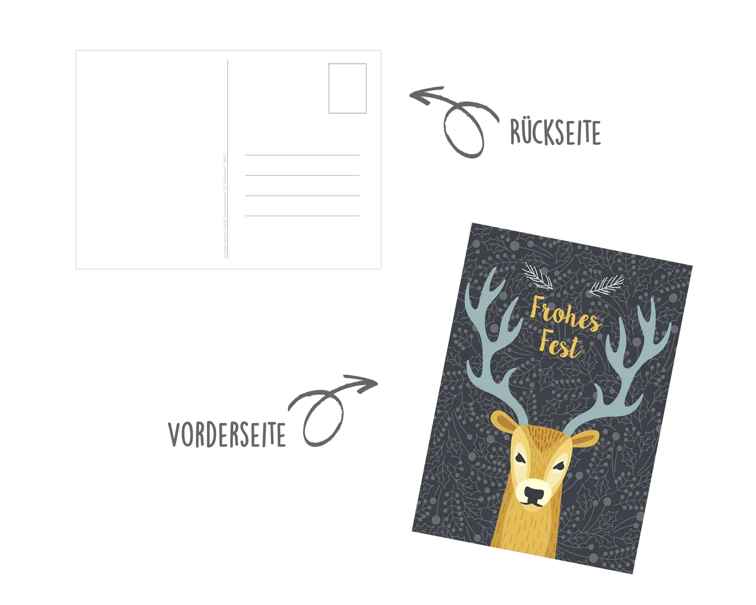 Edition Seidel 20383 kerst postkaarten set 30 stuks A6
