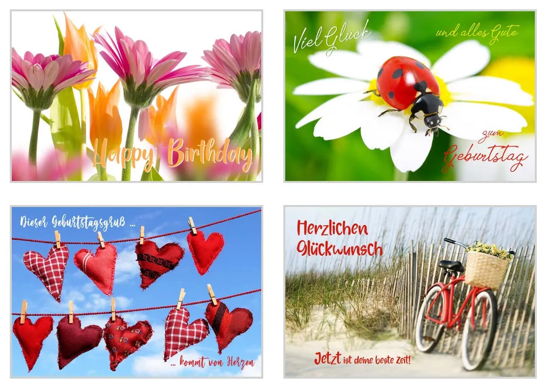 Edition Seidel SW02 verjaardagskaarten set 20 met envelop