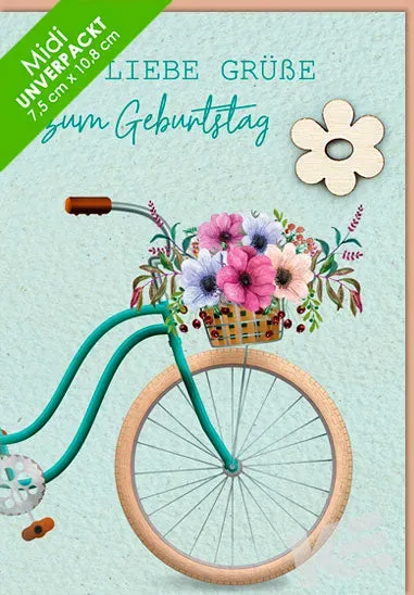 Kurt Eulzer 45-5168 midi kaart per stuk fiets