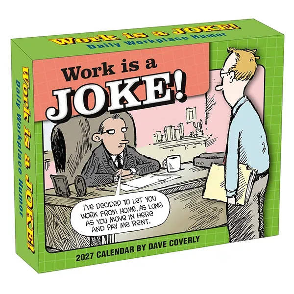 Sellers Publishing Work is a Joke 2027 dagkalender humor box