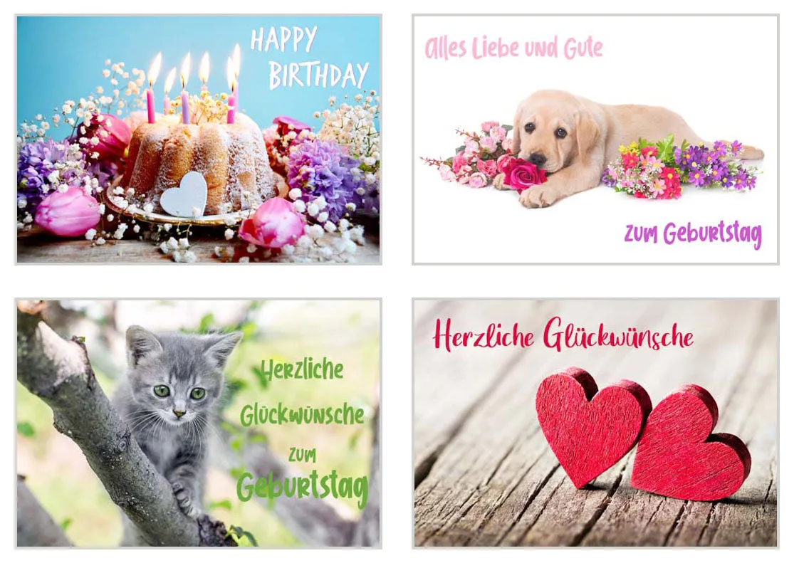 Edition Seidel Premium verjaardagskaarten 20814 set 20 mix