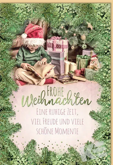 Kurt Eulzer 22-1259 kerstkaart wit met relief per stuk