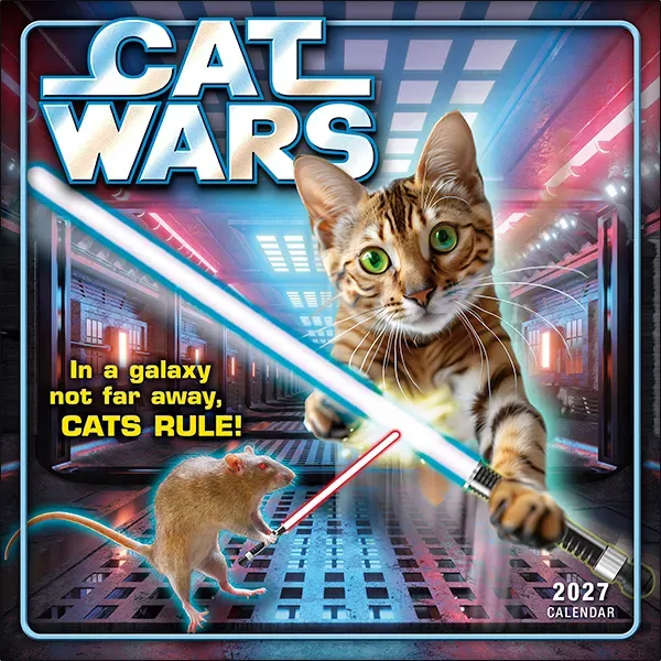 Sellers Publishing Cat Wars 2027 wandkalender katten
