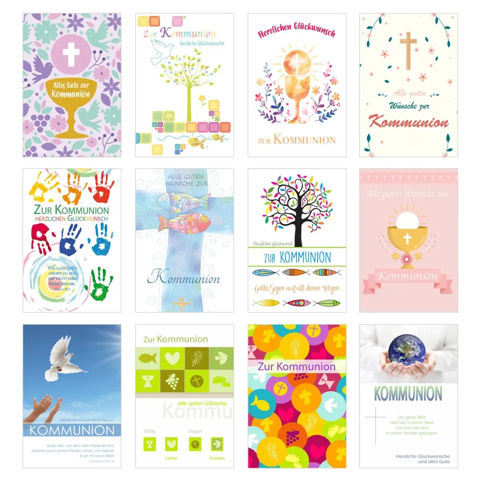 Edition Seidel 20517 communiekaarten set 12 met envelop