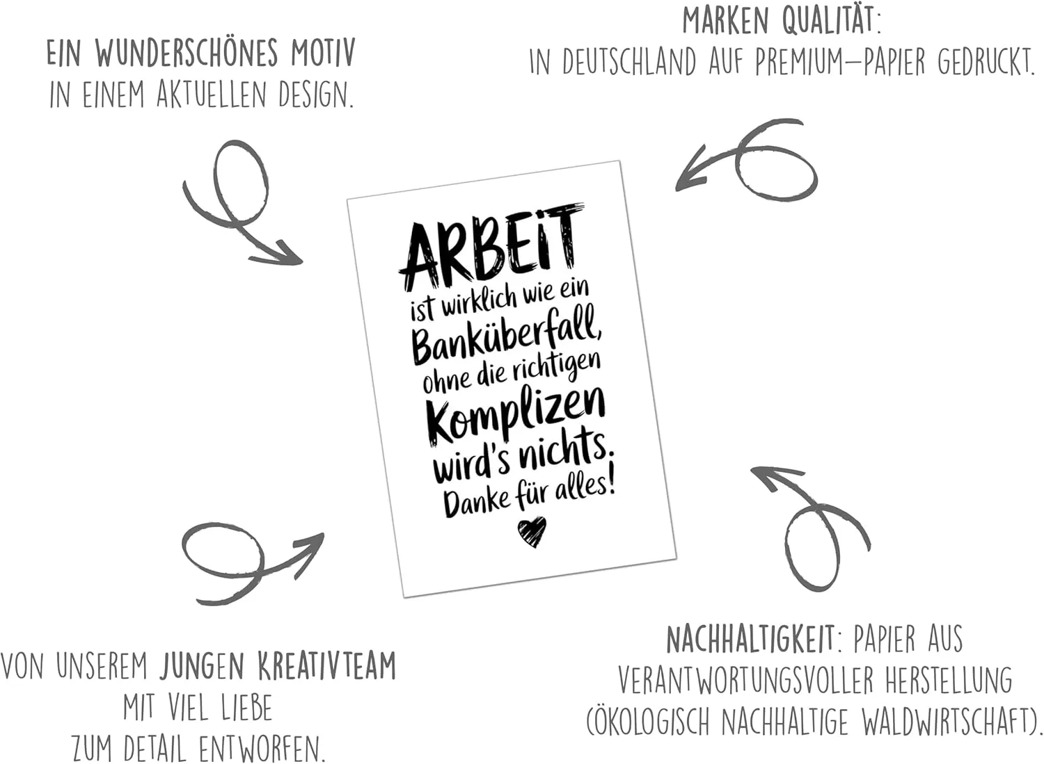 Edition Seidel AS151 afscheidskaart bedankt met envelop
