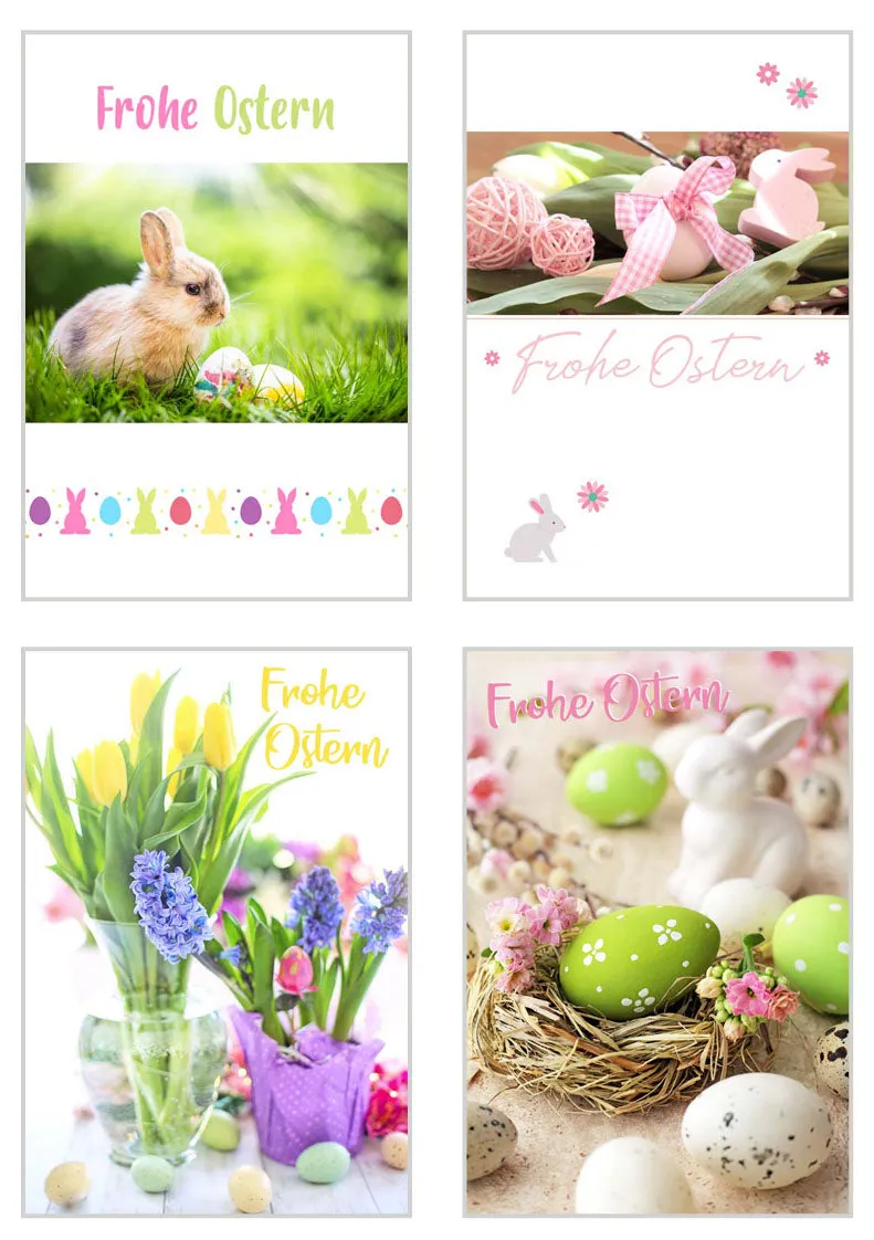 Edition Seidel 20528 paaskaarten set 6 stuks met envelop