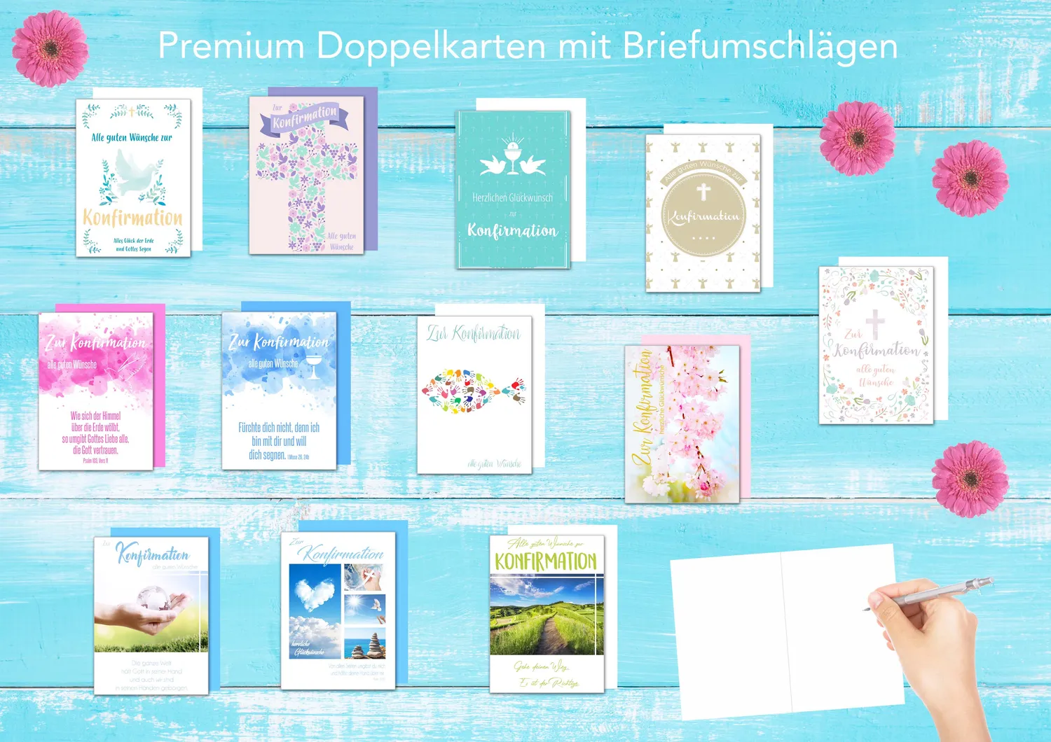 Edition Seidel 20505 communiekaarten set 12 met envelop