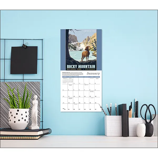 Sellers Publishing National Parks 2027 minikalender poster