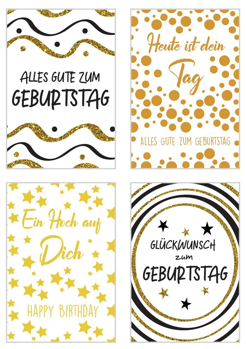 Edition Seidel 20808 verjaardagskaarten set van 20 met envelop
