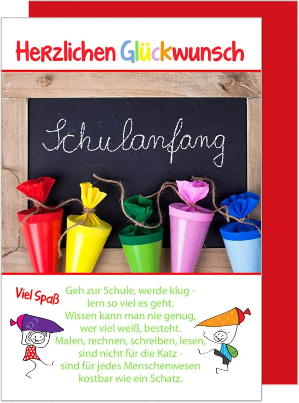 Edition Seidel ES114 Schoolkaart Eerste Schooldag met Envelop