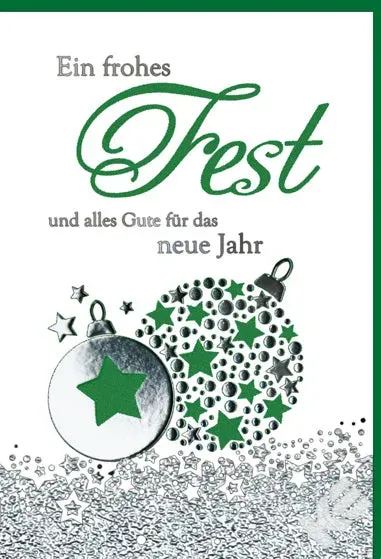 Kurt Eulzer 22-1303 kerstkaart Frohes Fest met sterren