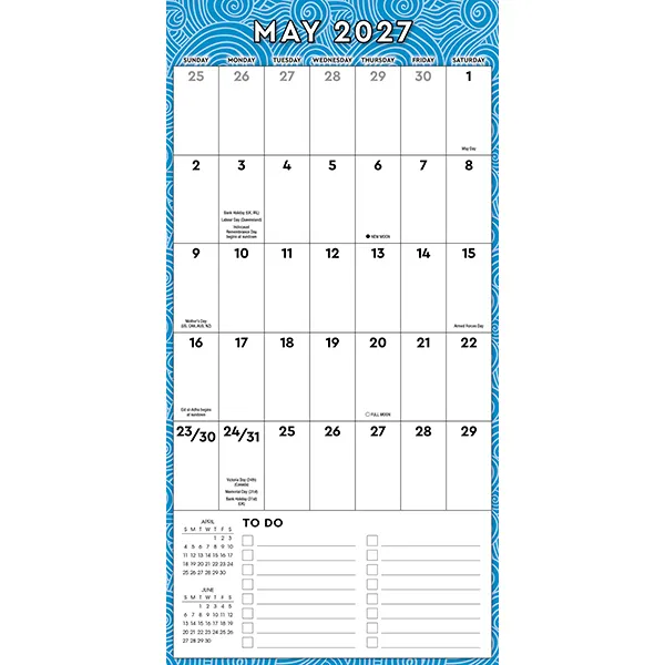 Sellers Publishing The Great Big Grid 2027 wandplanner 17 maanden