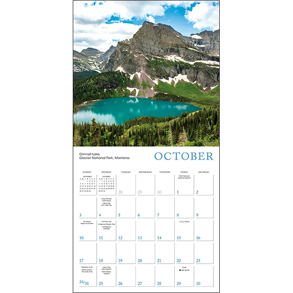 Sellers Publishing American Landscapes 2027 wandkalender landschap